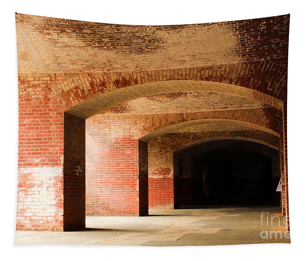 Fort Point Tapestry featuring the photograph Fort Point by Suzanne Luft