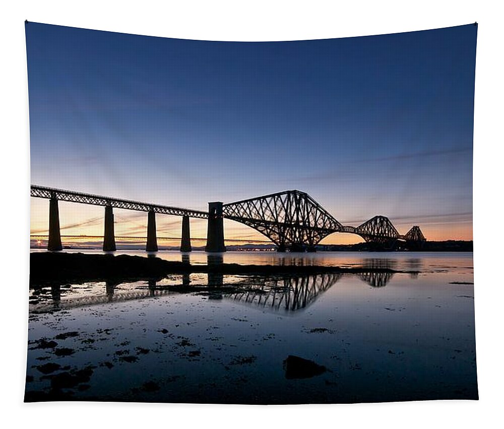Forth Bridge Tapestry featuring the photograph Forth Rail Bridge by Stephen Taylor