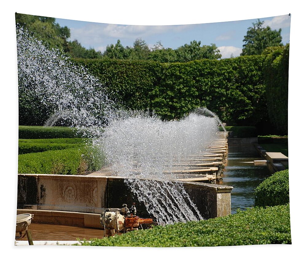 Fountains Tapestry featuring the photograph Fountains by Jennifer Ancker