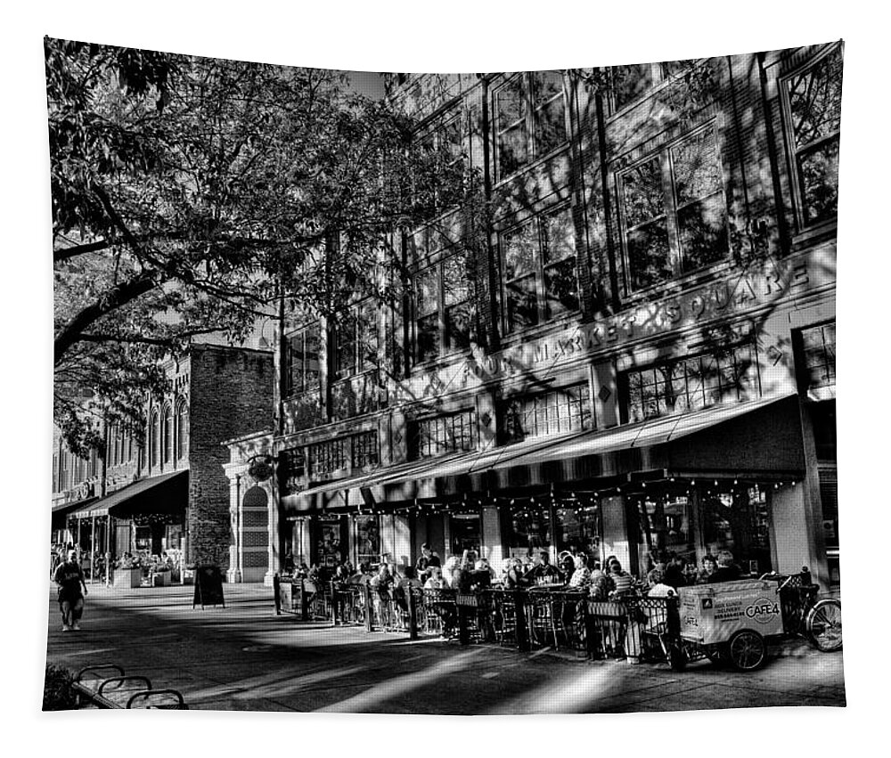 Four Market Square Tapestry featuring the photograph Four Market Square in Knoxville by David Patterson