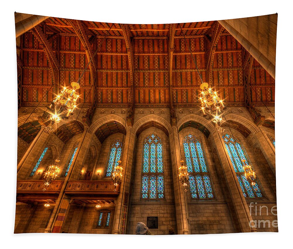 Architecture Tapestry featuring the photograph Fourth Presbyterian Church Chicago by Wayne Moran