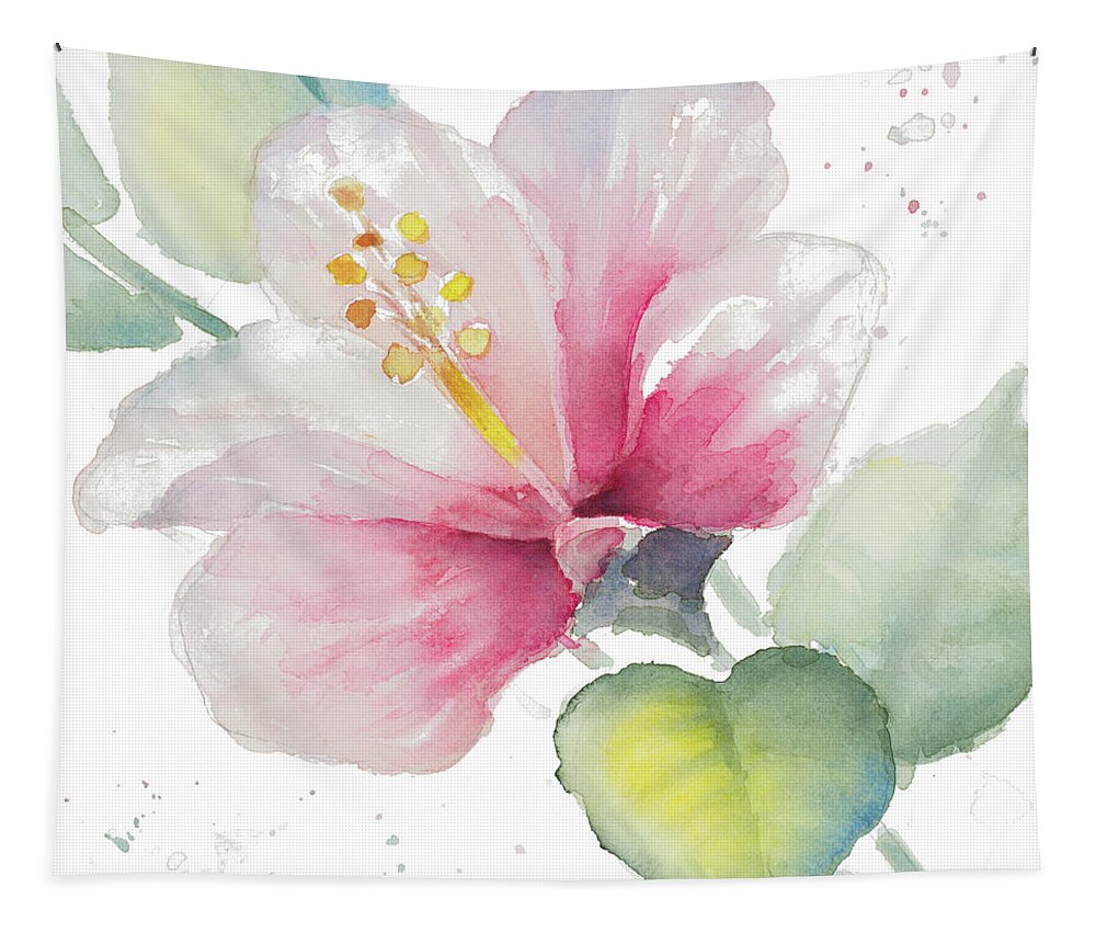 Fragrant Tapestry featuring the painting Fragrant Hibiscus II by Lanie Loreth