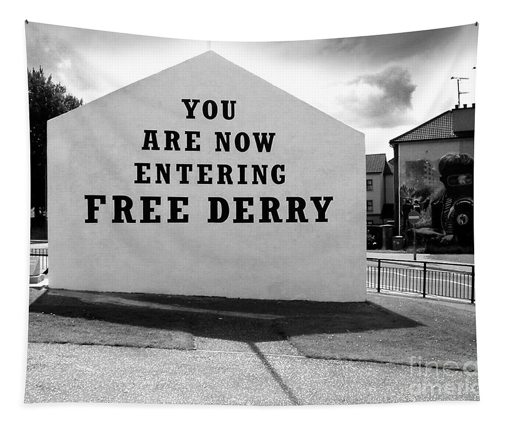 Free Derry Corner Tapestry featuring the photograph Free Derry Corner 9 by Nina Ficur Feenan