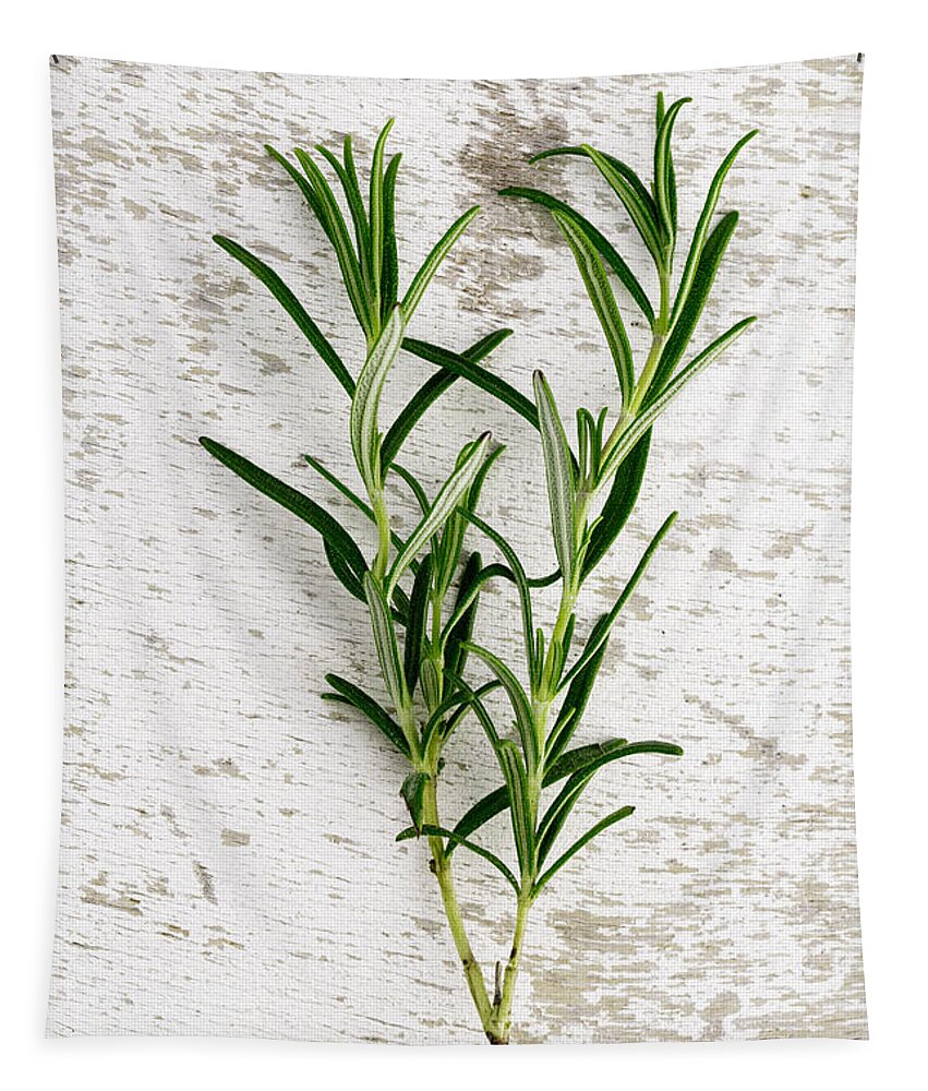 Rosemary Tapestry featuring the photograph Fresh Rosemary by Nailia Schwarz