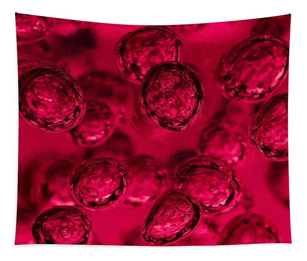 Red Tapestry featuring the photograph Frozen in Time Red by Scott Campbell
