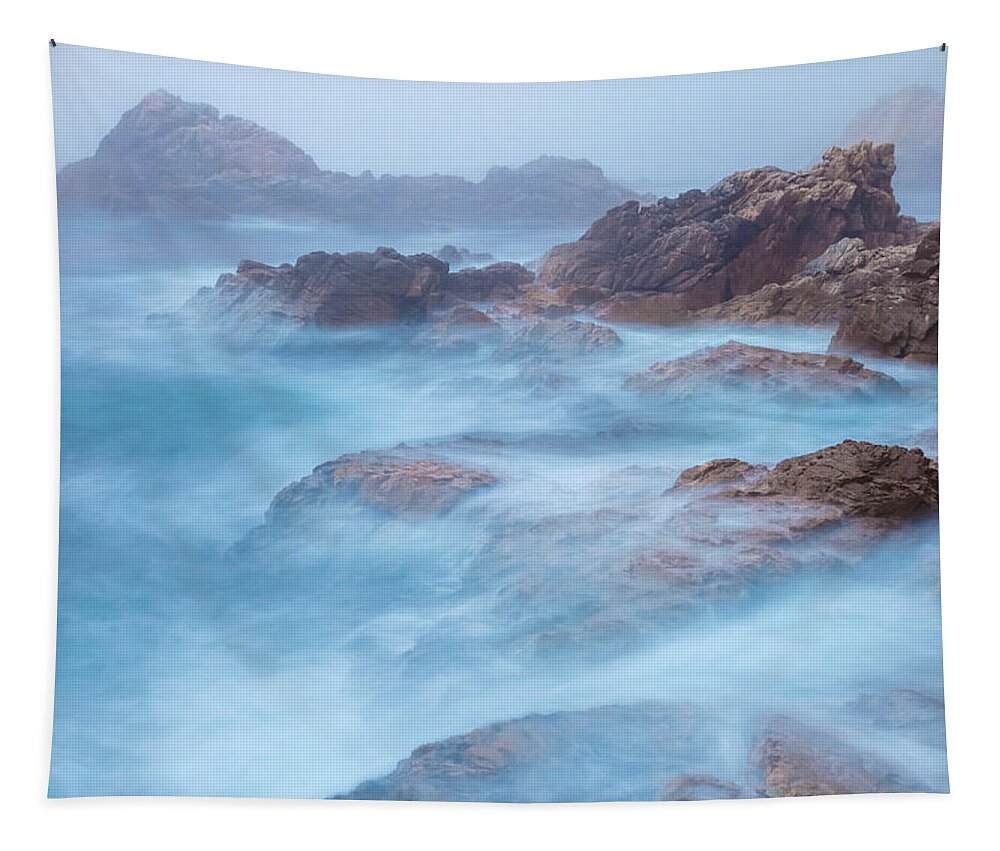 American Landscapes Tapestry featuring the photograph Furious Sea by Jonathan Nguyen