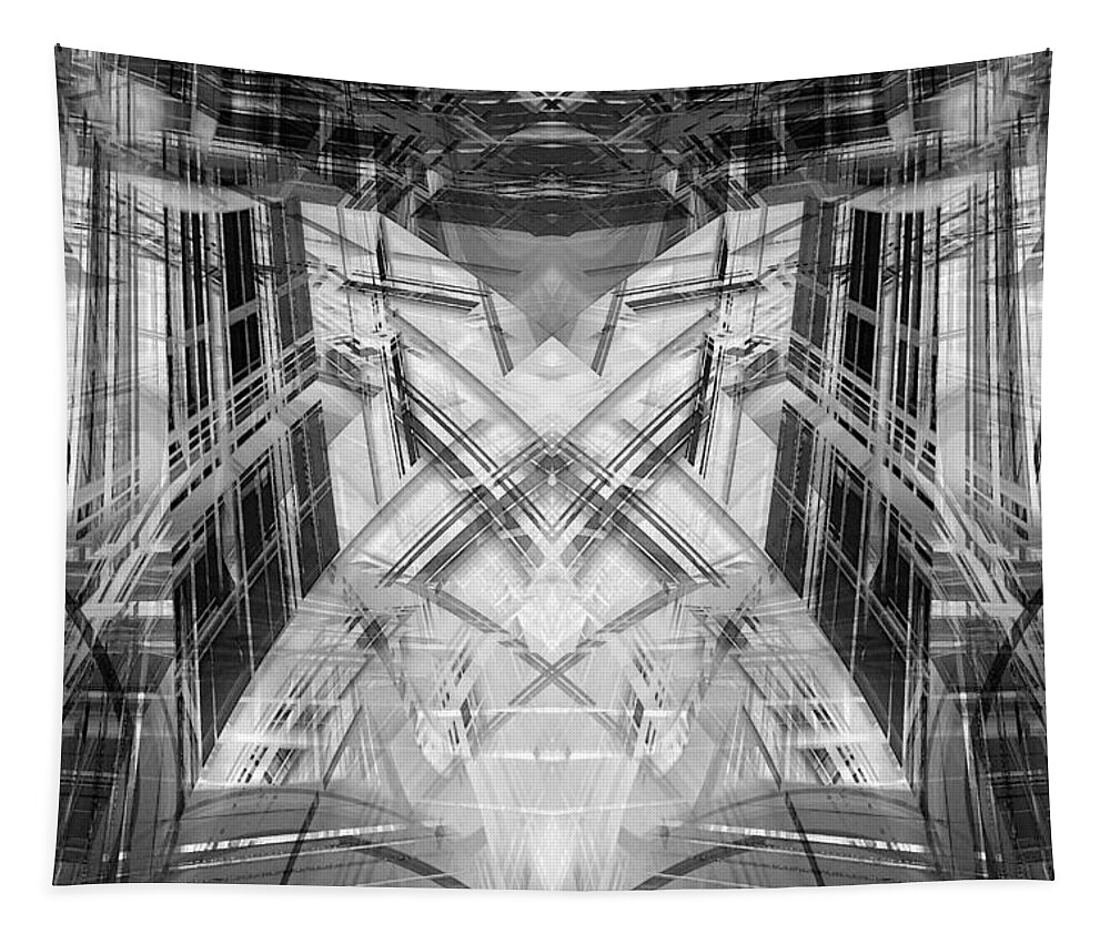 Abstract Tapestry featuring the digital art Future by Steve Ball
