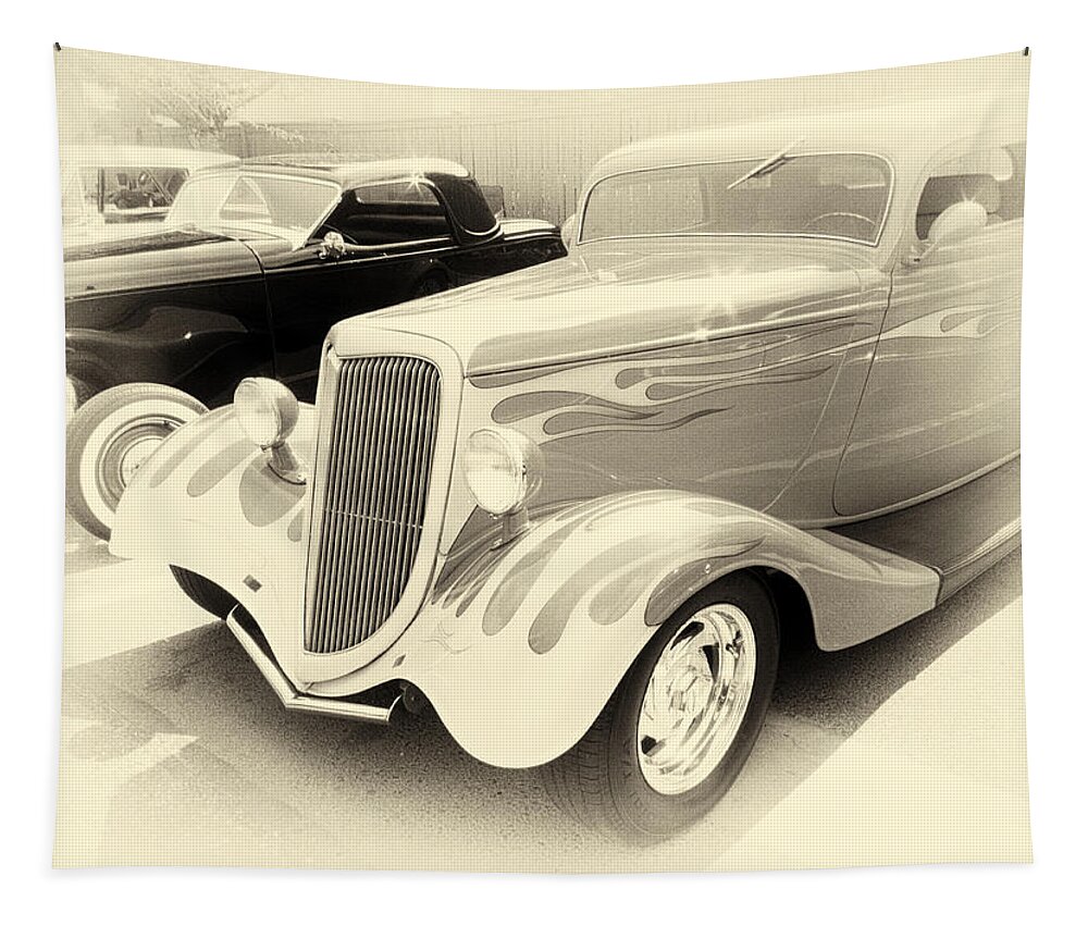 Hot Rods Tapestry featuring the photograph Ghost Rods by Ron Roberts