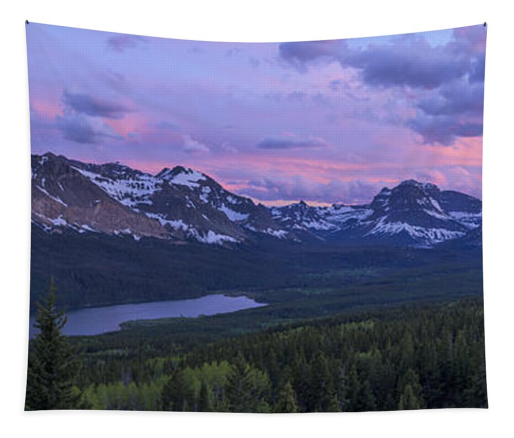 Glacier Glow Tapestry featuring the photograph Glacier Glow by Chad Dutson