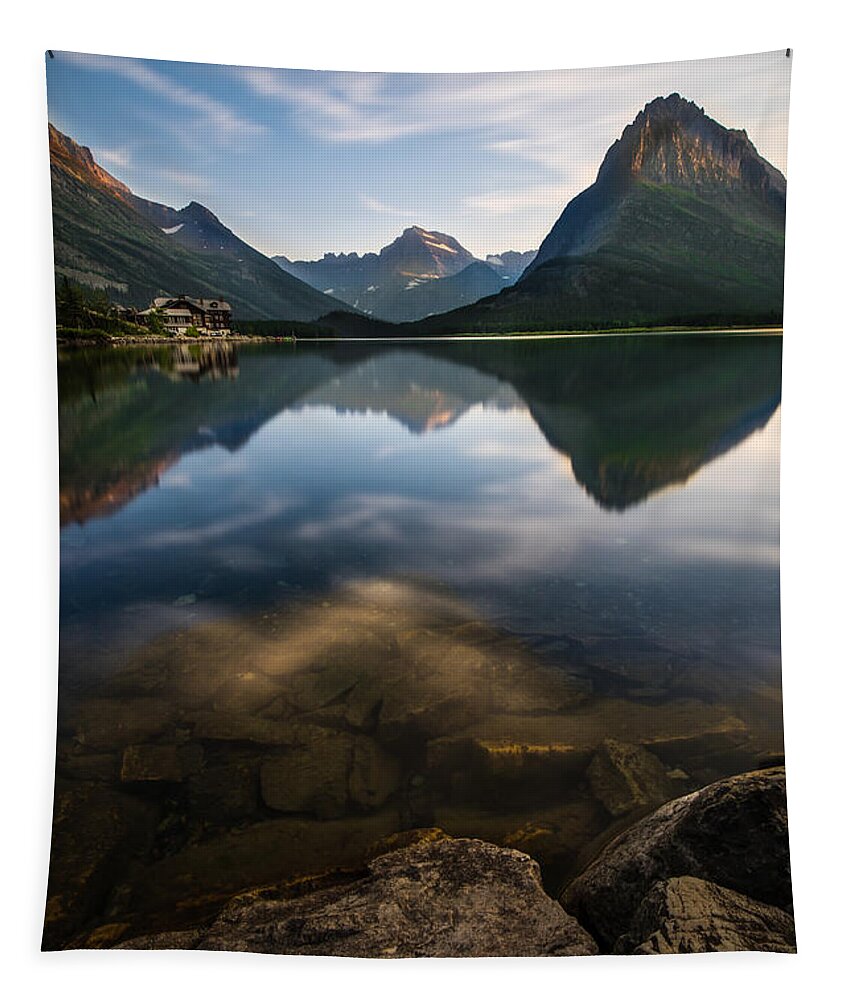 Glacier Tapestry featuring the photograph Glacier National Park 2 by Larry Marshall