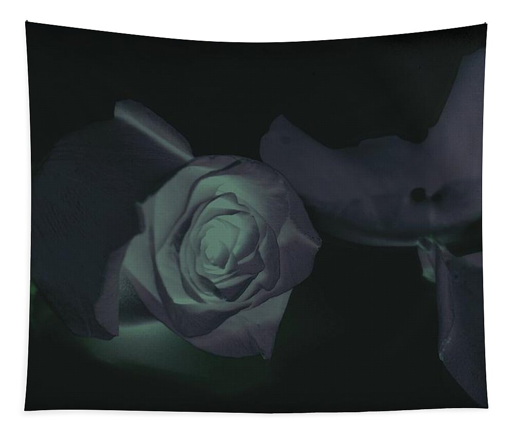 Rose Tapestry featuring the photograph Glow In The Dark by Davandra Cribbie