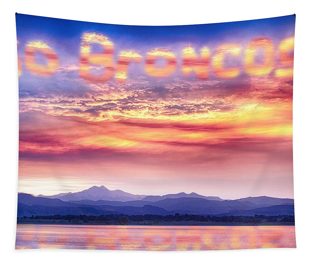 Broncos Tapestry featuring the photograph Go Broncos Colorful Colorado by James BO Insogna