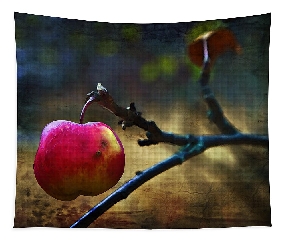 Apple Tapestry featuring the photograph Go On Dearie Take A Bite by Theresa Tahara