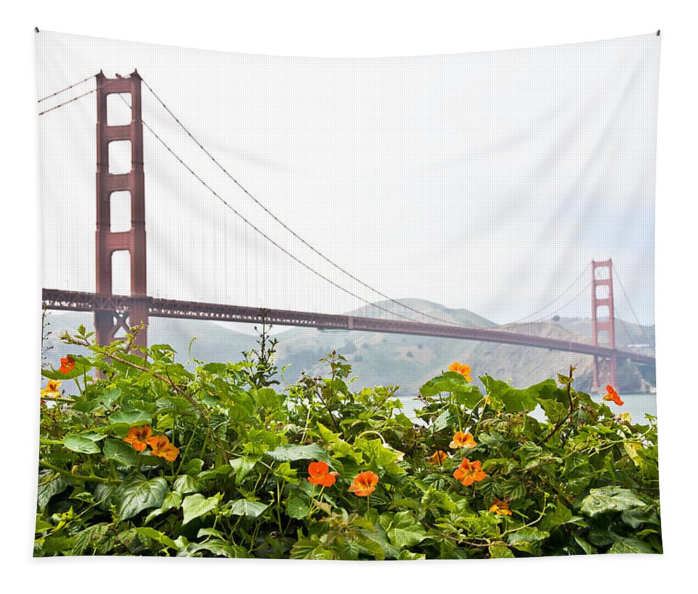 City Tapestry featuring the photograph Golden Gate Bridge 2 by Shane Kelly