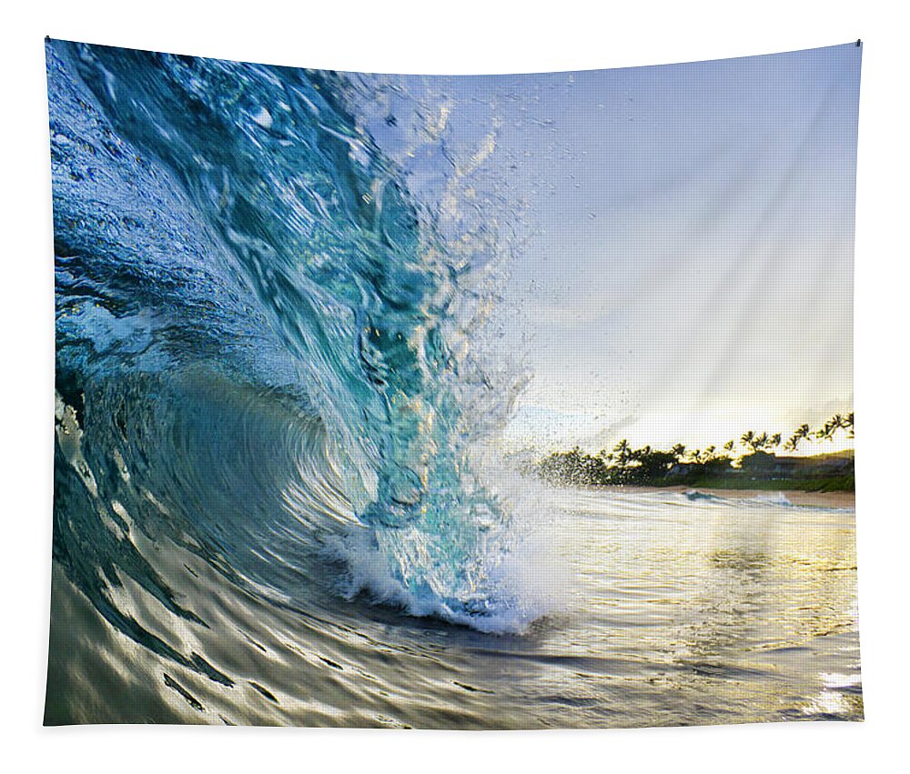 Surf Tapestry featuring the photograph Golden Mile by Sean Davey