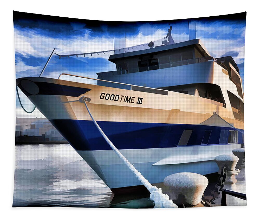 Goodtime Iii Tapestry featuring the photograph Goodtime III - Cleveland Ohio by Mark Madere