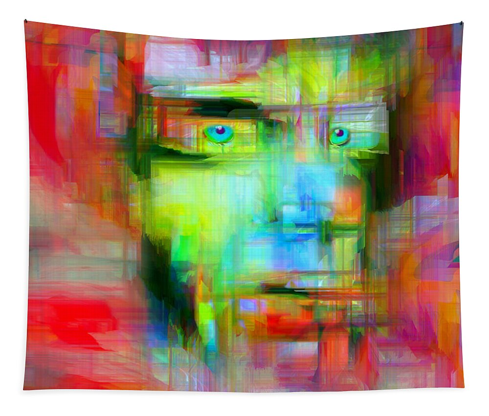 Google Tapestry featuring the digital art Google Glasses by Rafael Salazar