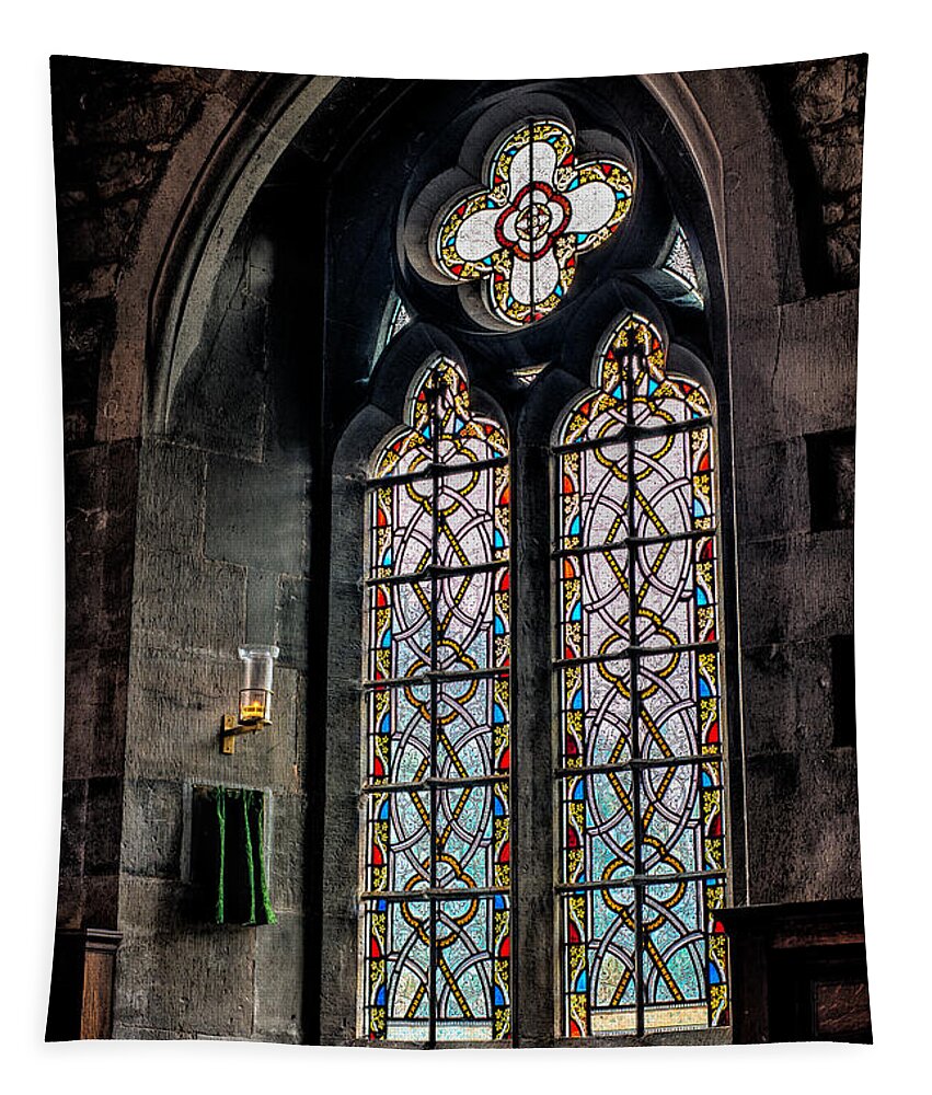 Gothic Window Tapestry featuring the photograph Gothic Window by Adrian Evans
