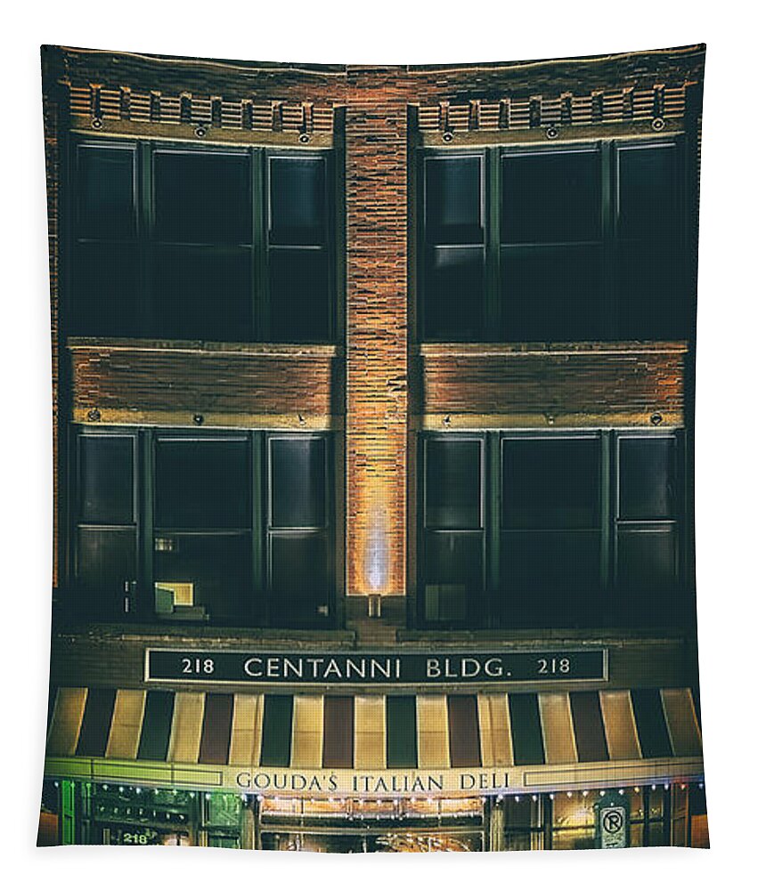 Architecture Tapestry featuring the photograph Goudas Italian Deli Color by Scott Norris