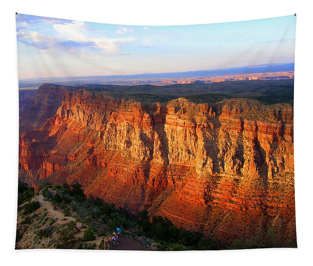 Grand Canyon Tapestry featuring the photograph Grand Canyon Desert View by Glory Ann Penington