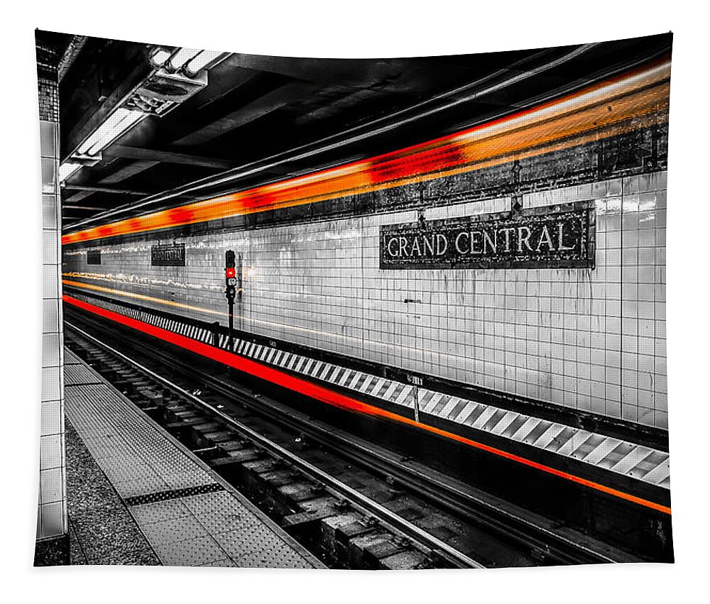 Travel Tapestry featuring the photograph Grand Central Station Subway by David Morefield