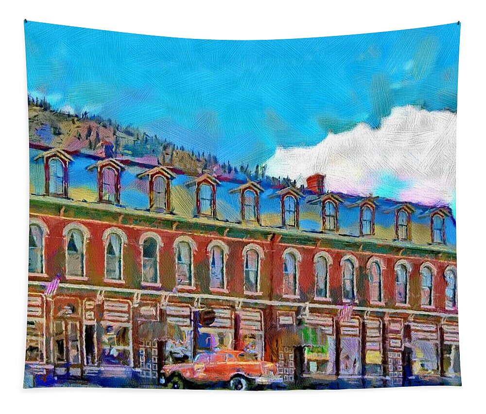 Shop Tapestry featuring the painting Grand Imperial Hotel by Jeffrey Kolker