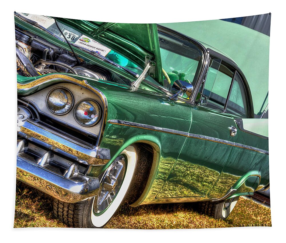 Hdr Tapestry featuring the photograph Green Machine by David Hart