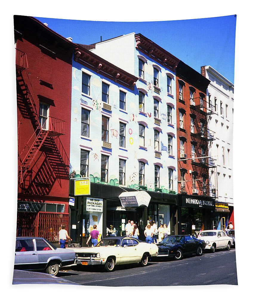 Greenwich Village Tapestry featuring the photograph Greenwich Village in 1984 by Gordon James