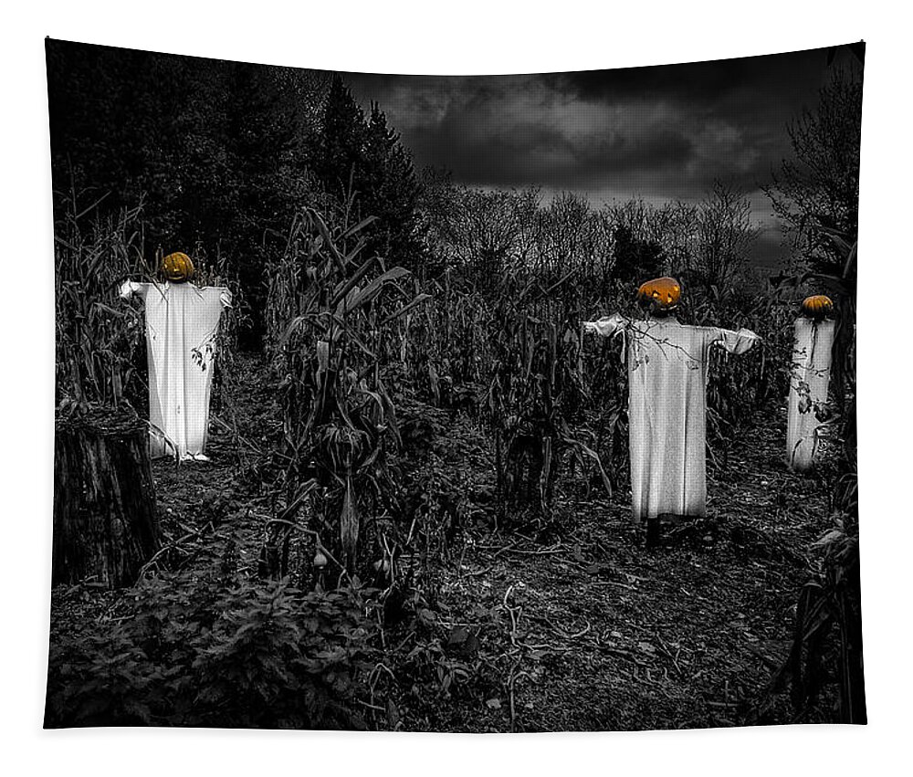 Halloween Tapestry featuring the photograph Halloween is coming by Nigel R Bell