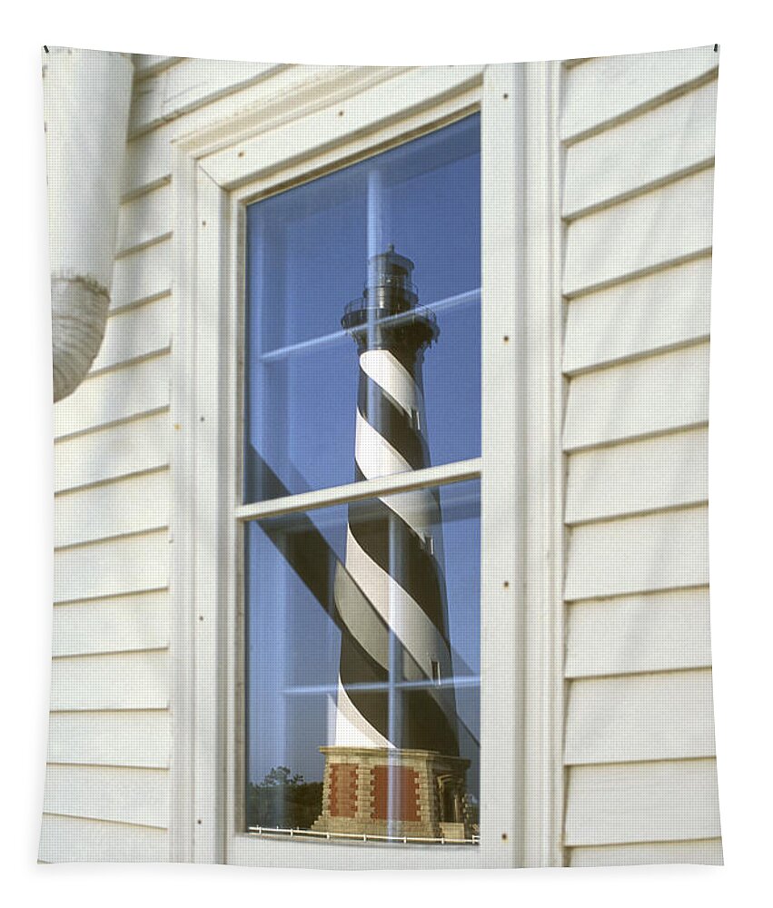 Cape Hatteras Lighthouse Tapestry featuring the photograph Cape Hatteras Lighthouse 2 by Mike McGlothlen