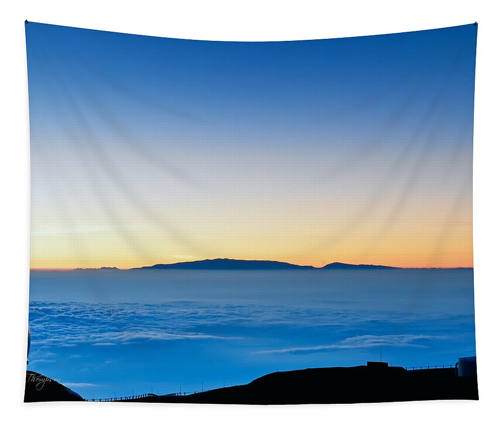 Landscapes Tapestry featuring the photograph Hawaii Sunset by Jim Thompson