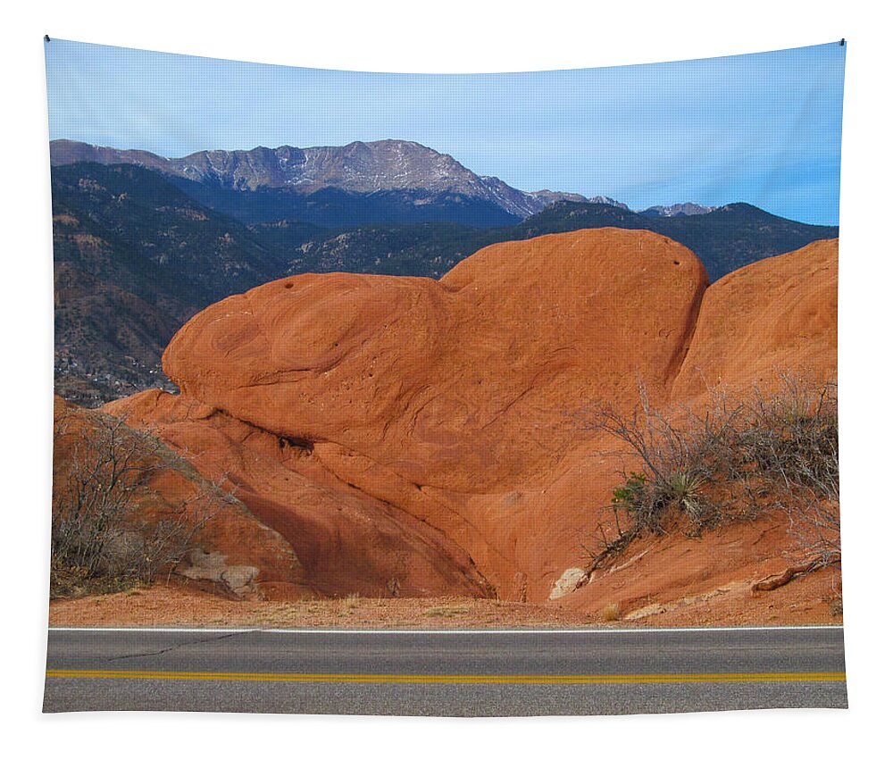 Colorado Tapestry featuring the photograph Heart of the Garden of the Gods by Becca Buecher