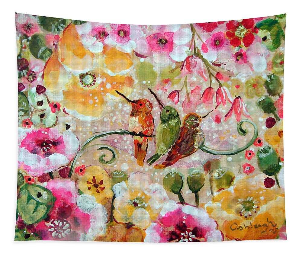 Birds Tapestry featuring the painting Heaven Such Grace by Ashleigh Dyan Bayer