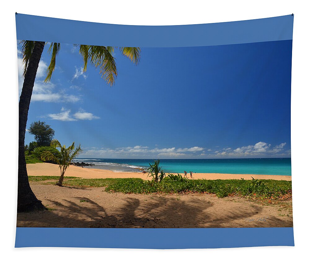 Hawaii Tapestry featuring the photograph Heavenly Haena Beach by Marie Hicks