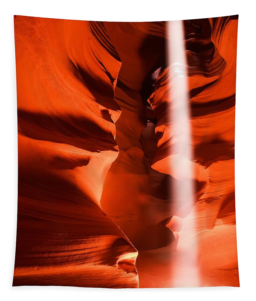 Arizona Wall Art Tapestry featuring the photograph Heaven's Light - Antelope Canyon by Gregory Ballos