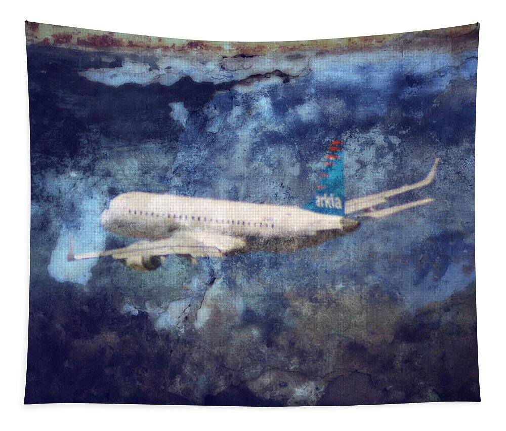 Airplane Tapestry featuring the photograph Hell of a Flight by Doc Braham