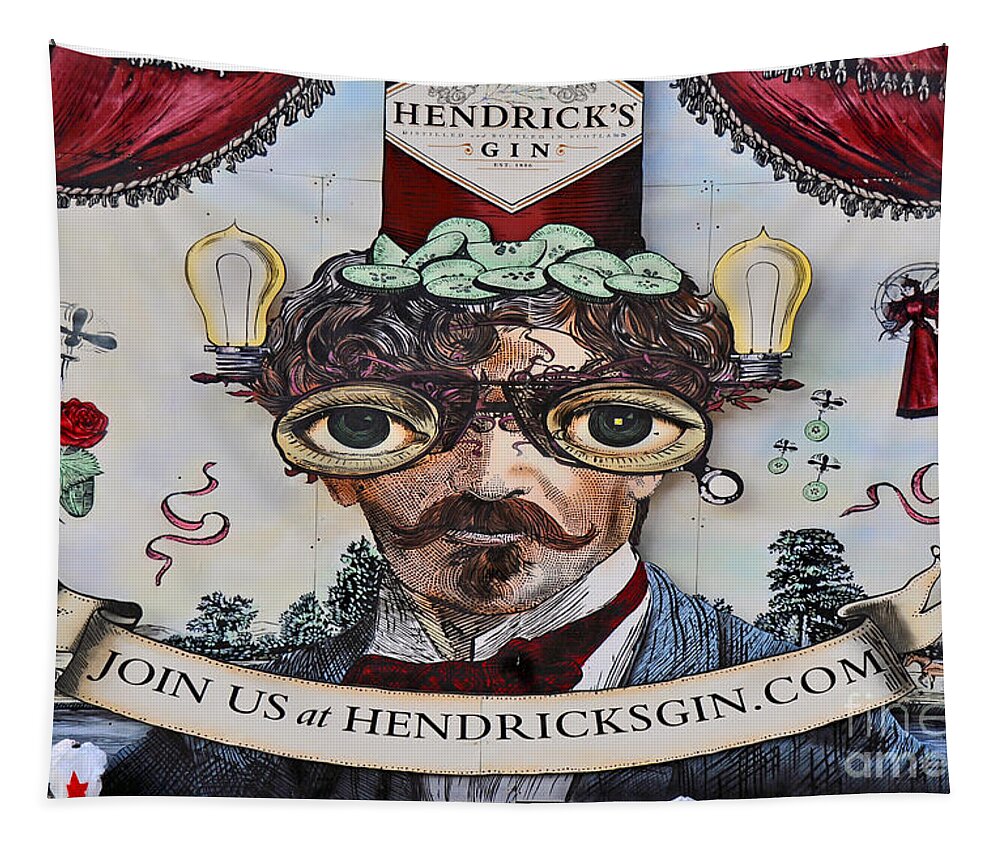 Hendrick's Gin Tapestry featuring the photograph Hendrick's Gin by Gary Keesler