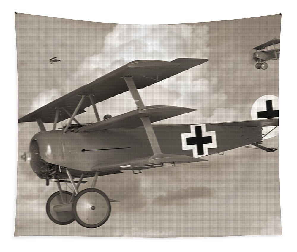 Ww1 Tapestry featuring the photograph Here Comes Trouble 3 by Mike McGlothlen