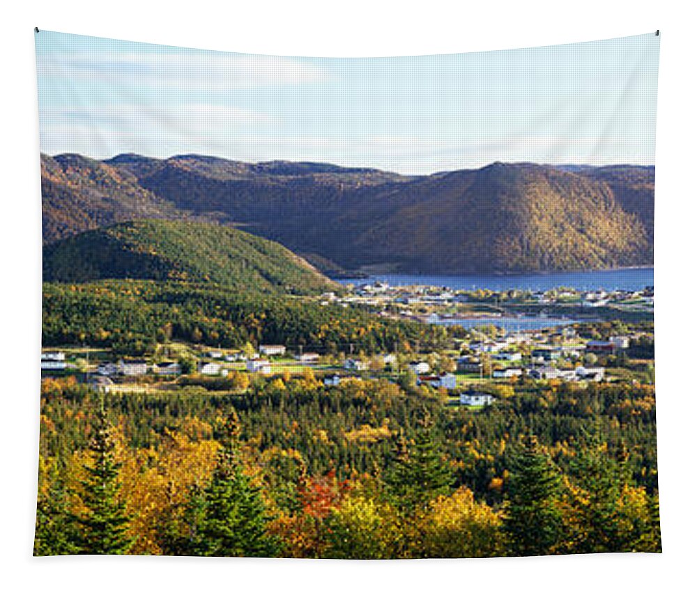 Photography Tapestry featuring the photograph High Angle View Of Norris Point by Panoramic Images