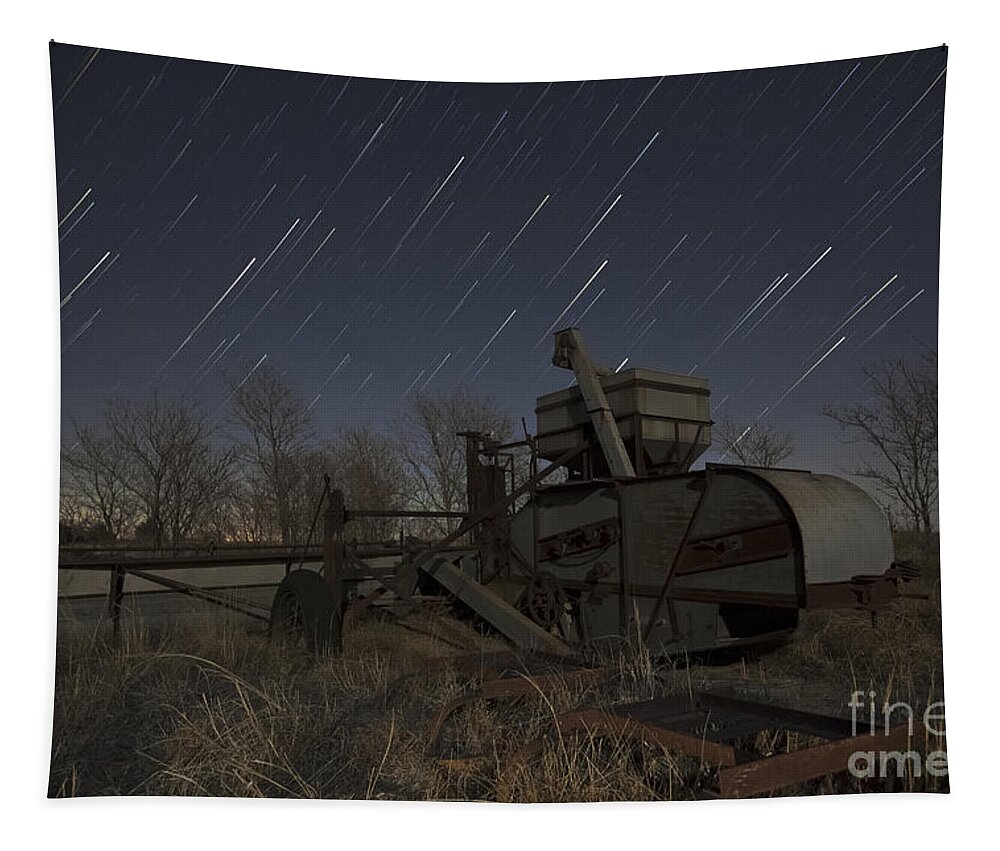 Light Painting Tapestry featuring the photograph High Plains Thrasher by Keith Kapple