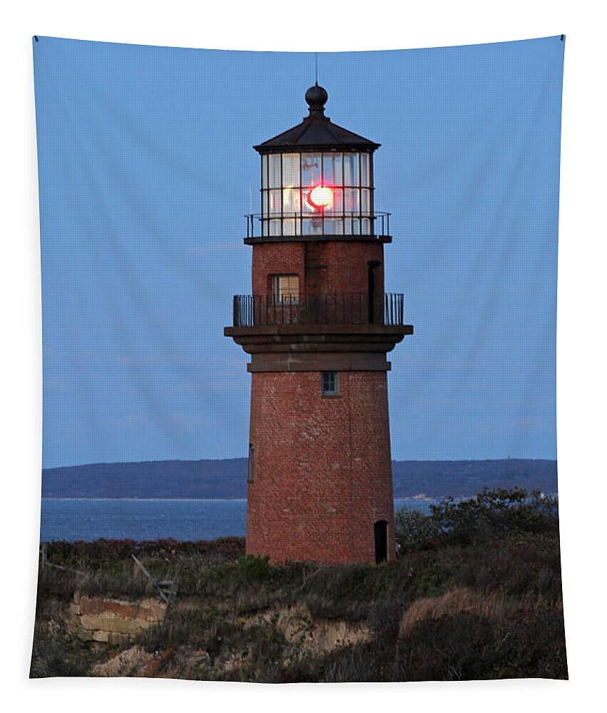 Gay Tapestry featuring the photograph Historic Gay Head Light by Juergen Roth
