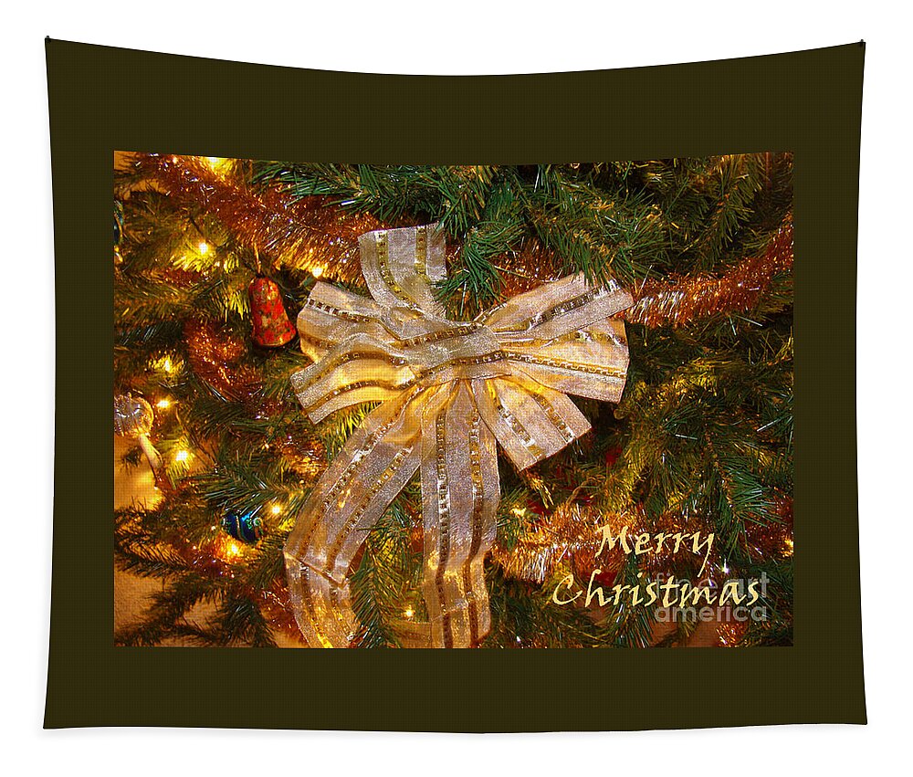 Christmas Tapestry featuring the photograph Holiday Greetings by Sue Melvin