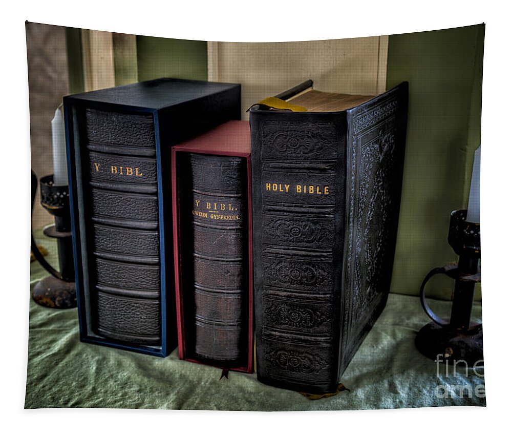 Holy Bible Tapestry featuring the photograph Holy Bibles by Adrian Evans