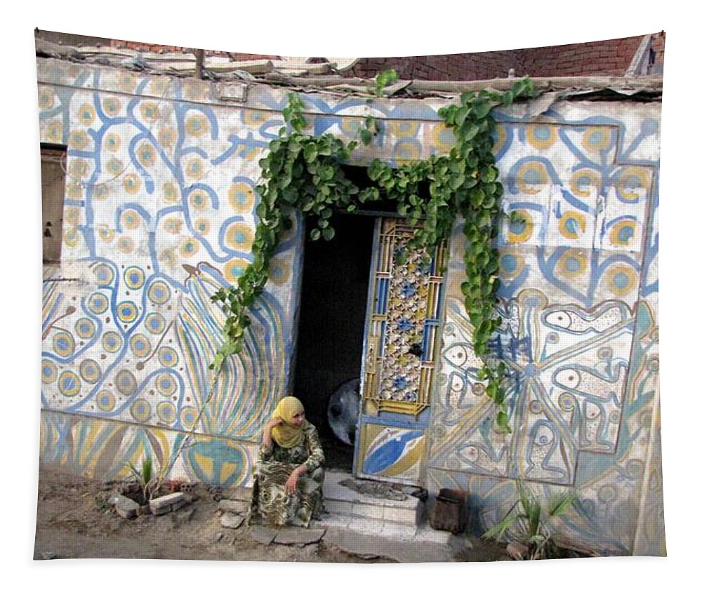 Ciro Tapestry featuring the photograph Home in Ciro Egypt by Jennifer Wheatley Wolf