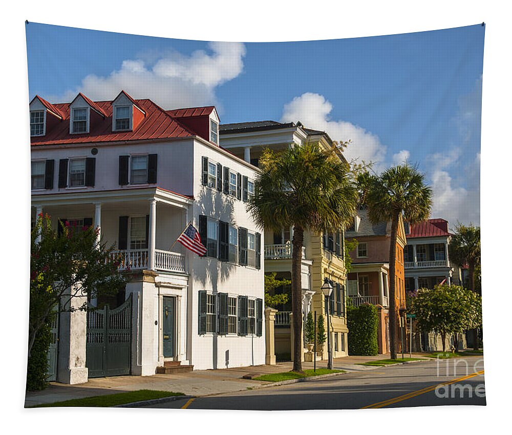 Homes Tapestry featuring the photograph Homes of Charleston by Dale Powell