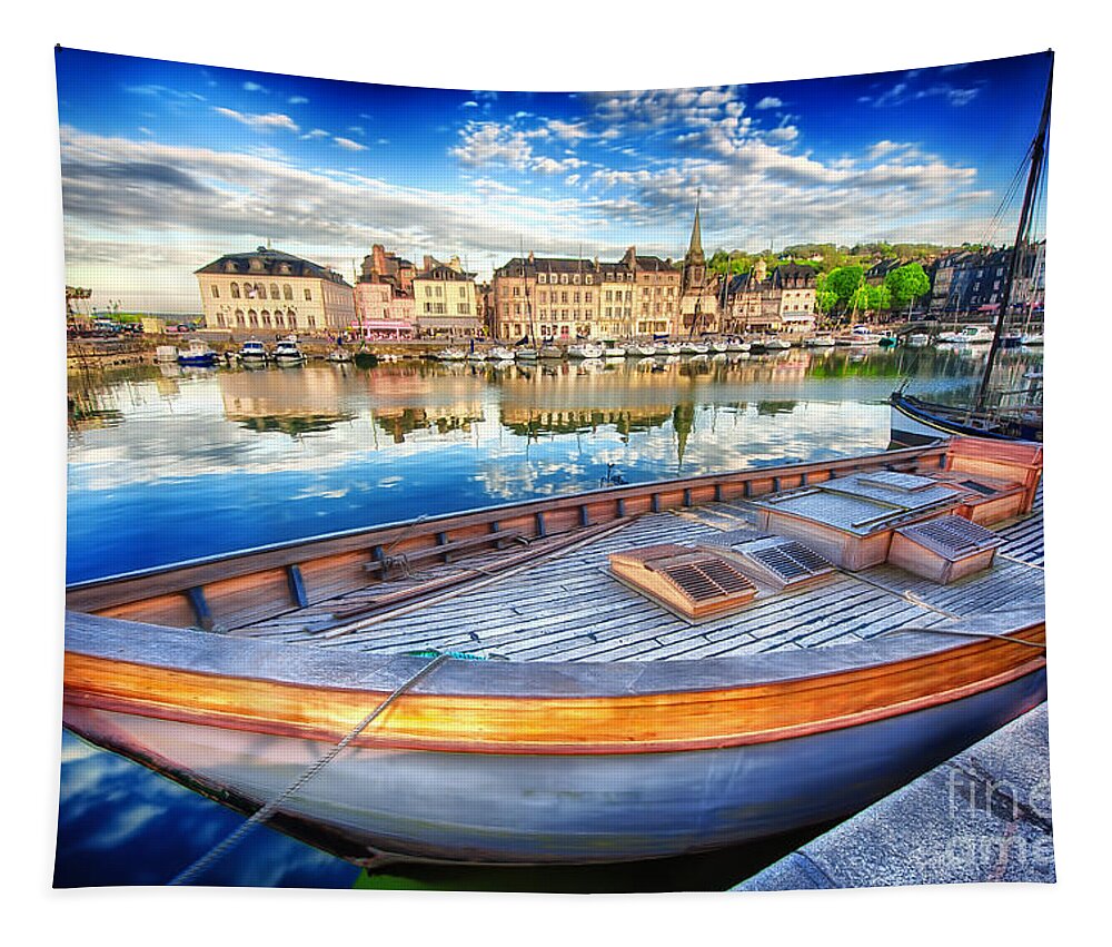 Honfleur Tapestry featuring the photograph Honfleur at Rest by Jack Torcello