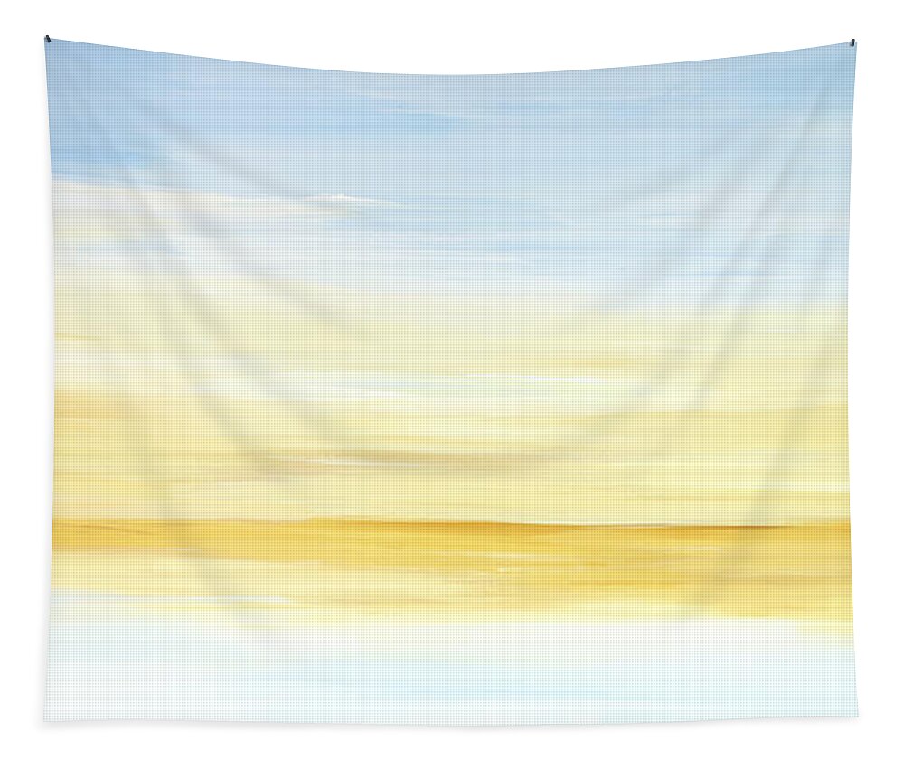 Costal Tapestry featuring the painting Horizon I by Tamara Nelson