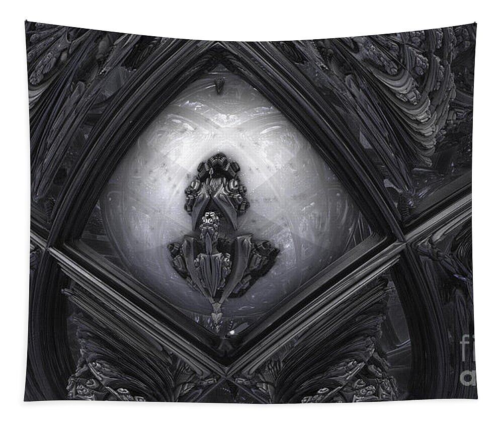 Giger Tapestry featuring the digital art HR Giger In Memorium by Jon Munson II