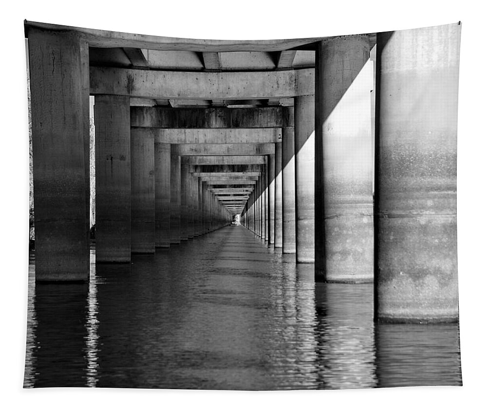 Louisiana Tapestry featuring the photograph I-10 Bridge by Ron Weathers
