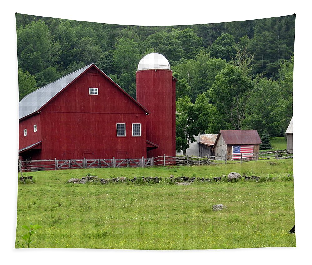 Vermont Tapestry featuring the photograph Iconic Vermont Landscape by Mitchell R Grosky